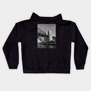 Northern End of Sydney Harbour Bridge, Sydney, NSW, Australia Kids Hoodie